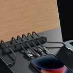 Cable Organizer Self-Adhesive Silicone Multi-Cable Holder
