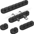 Cable Organizer Self-Adhesive Silicone Multi-Cable Holder