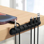 Cable Organizer Self-Adhesive Silicone Multi-Cable Holder