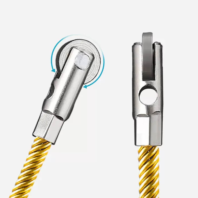 Cable Pulling Tool Flexible Spring Steel Flat Head Hook
