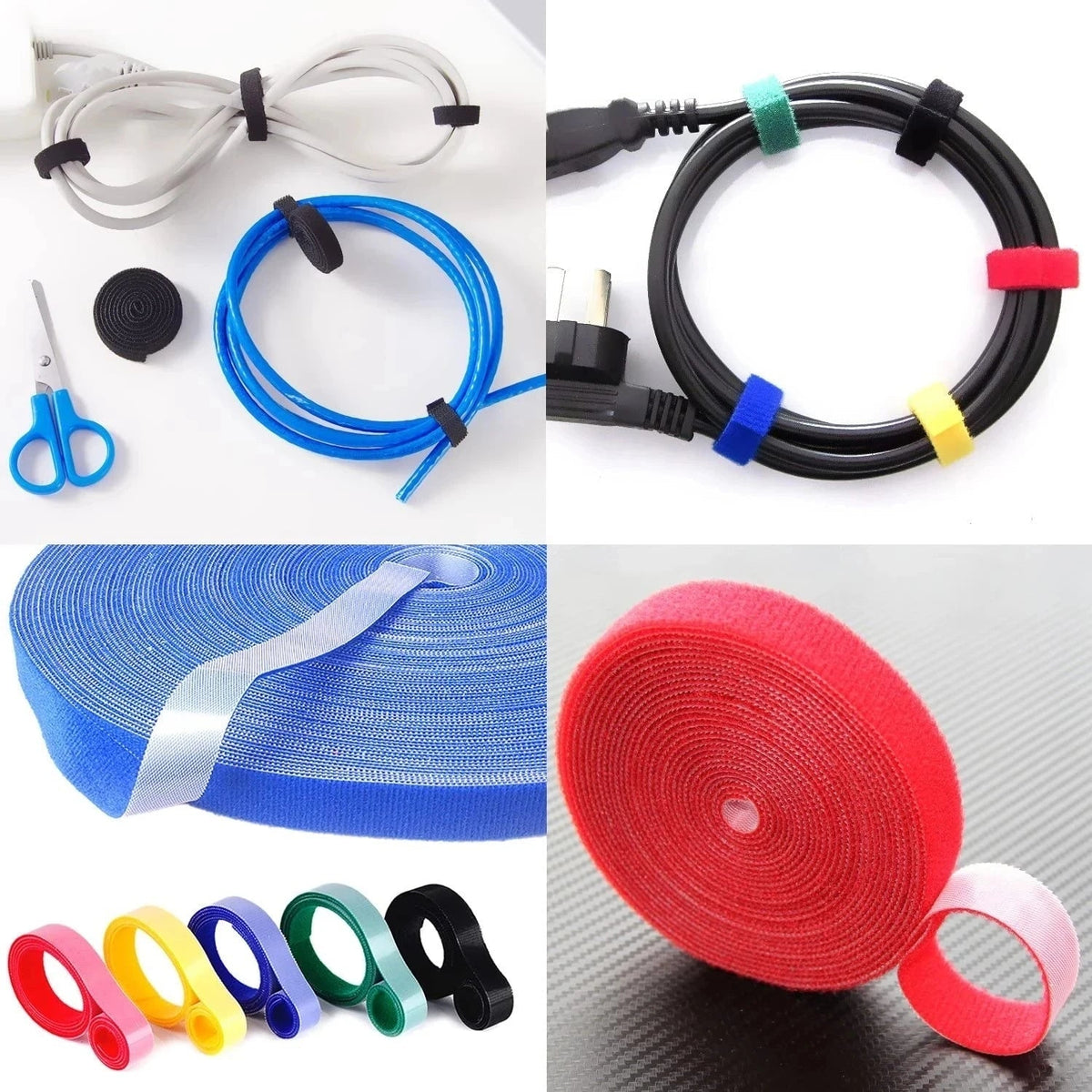 Cable Tie Roll Self-Adhesive Hook-and-Loop 5 Meter