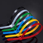 Cable Ties Releasable Nylon Multi-Color 100-Pack