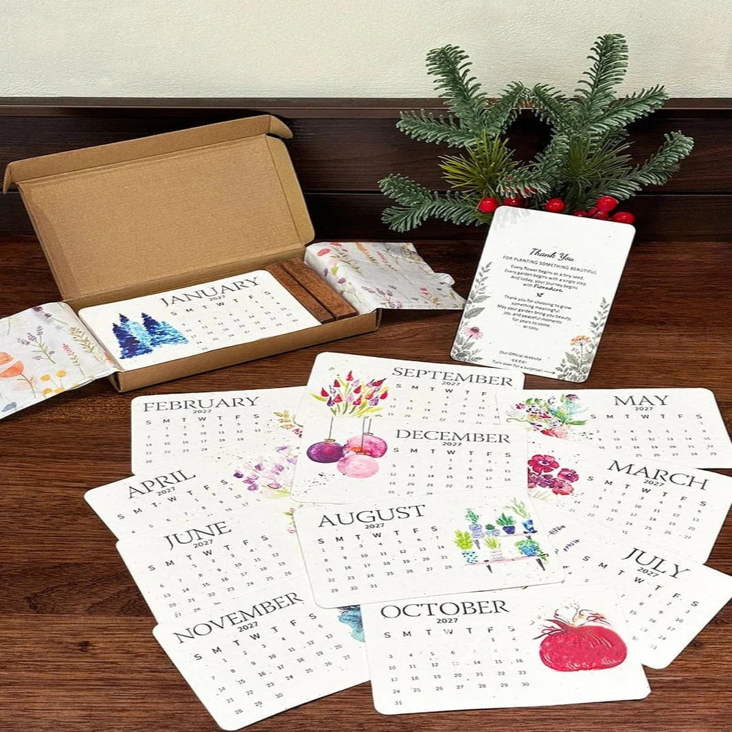 Calendar Plantable Seed Paper 2027