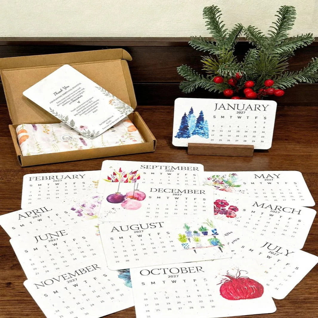 Calendar Plantable Seed Paper 2027