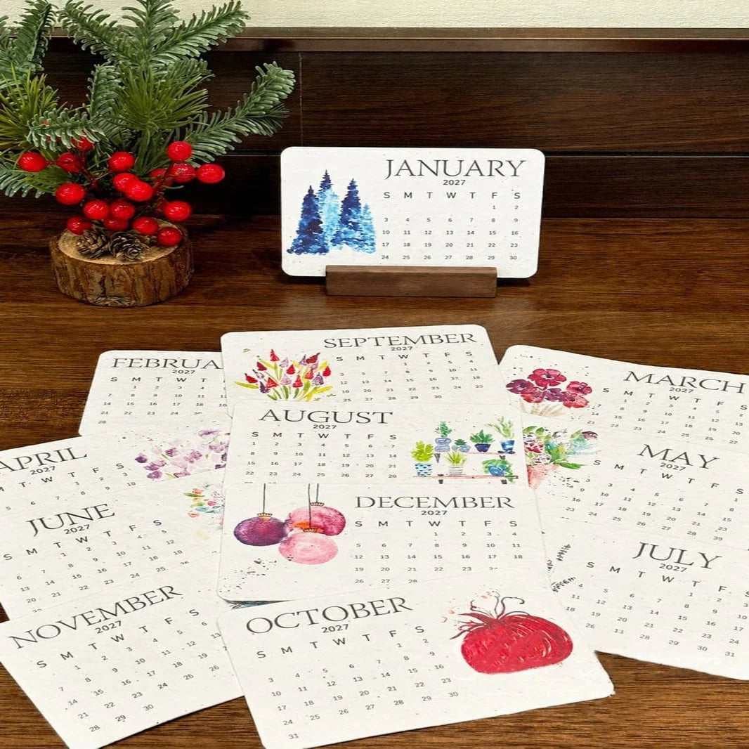 Calendar Plantable Seed Paper 2027