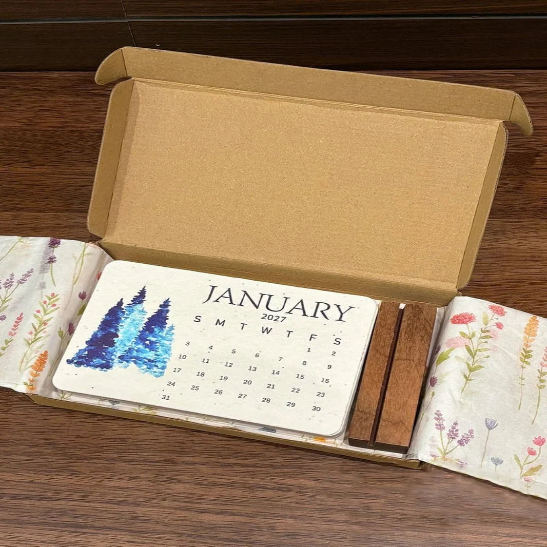 Calendar Plantable Seed Paper 2027
