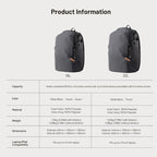 Camera Backpack Rear-Access Water-Repellent Customizable Dividers