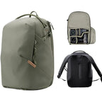 Camera Backpack Rear-Access Water-Repellent Customizable Dividers