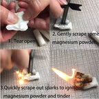 Camping Fire Starter Waterproof Waxed Cotton 60 Pack