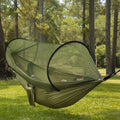 Camping Hammock Integrated Mosquito Net Ultralight Straps & Carabiners