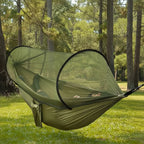 Camping Hammock Integrated Mosquito Net Ultralight Straps & Carabiners
