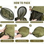 Camping Hammock Integrated Mosquito Net Ultralight Straps & Carabiners