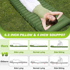 Camping Mat Self-Inflating 10cm Thick Connectable