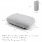 Camping Pillow Memory Foam Neck Support
