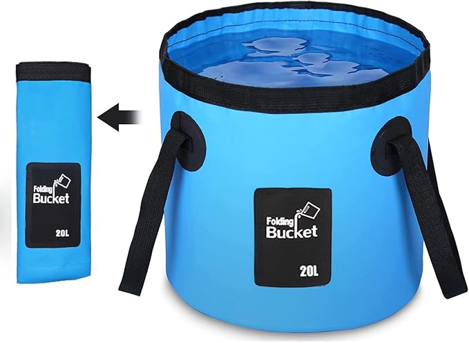 Camping Shower USB Rechargeable Foldable 20L One-Button Pump