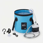 Camping Shower USB Rechargeable Foldable 20L One-Button Pump