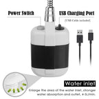Camping Shower USB Rechargeable Foldable 20L One-Button Pump