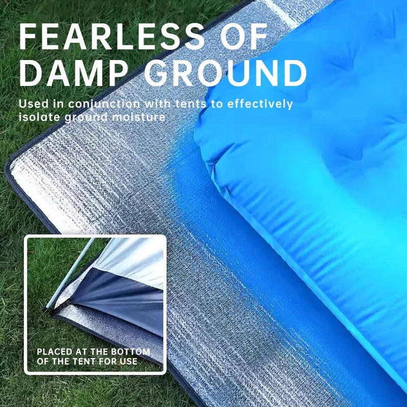 Camping Sleeping Pad Heat-Reflective Aluminum Foam Core Waterproof