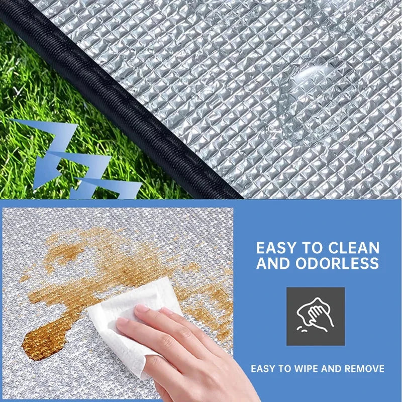 Camping Sleeping Pad Heat-Reflective Aluminum Foam Core Waterproof