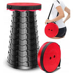 Camping Stool Telescopic Adjustable Height Portable with Carrying Strap