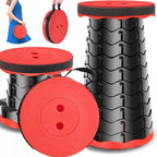 Camping Stool Telescopic Adjustable Height Portable with Carrying Strap