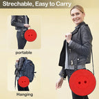 Camping Stool Telescopic Adjustable Height Portable with Carrying Strap