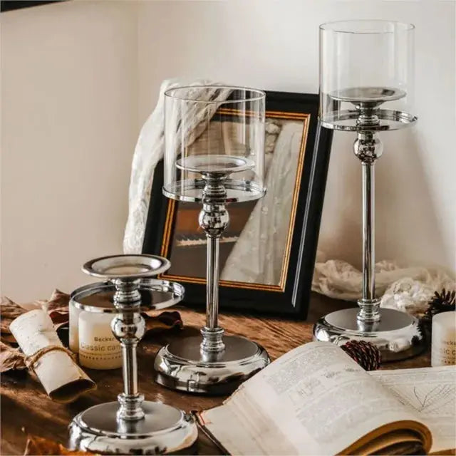 Candle Holder Nordic Metal Table & Shelf