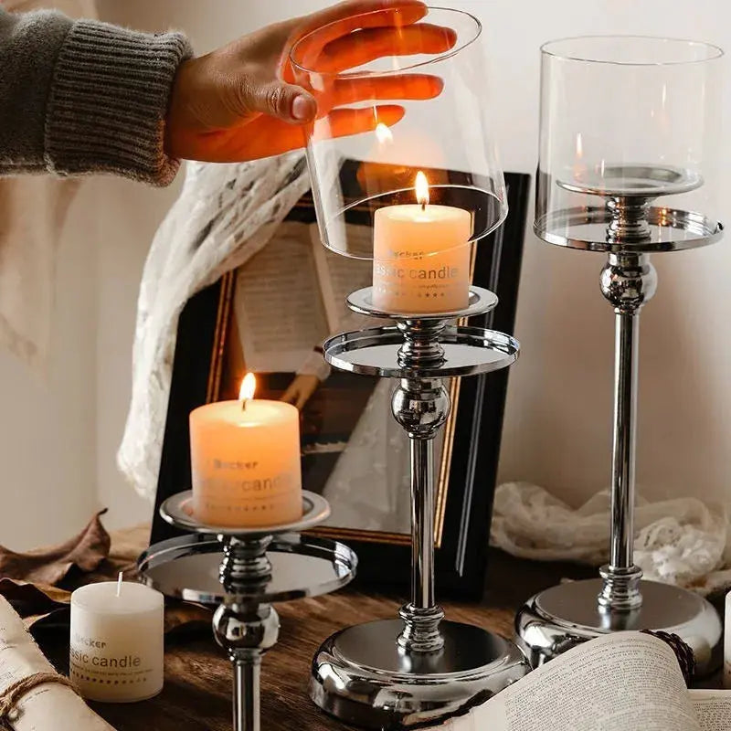 Candle Holder Nordic Metal Table & Shelf