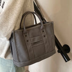 Canvas Tote Bag Durable Spacious Adjustable Shoulder Strap