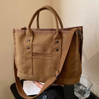 Canvas Tote Bag Durable Spacious Adjustable Shoulder Strap