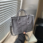 Canvas Tote Bag Durable Spacious Adjustable Shoulder Strap