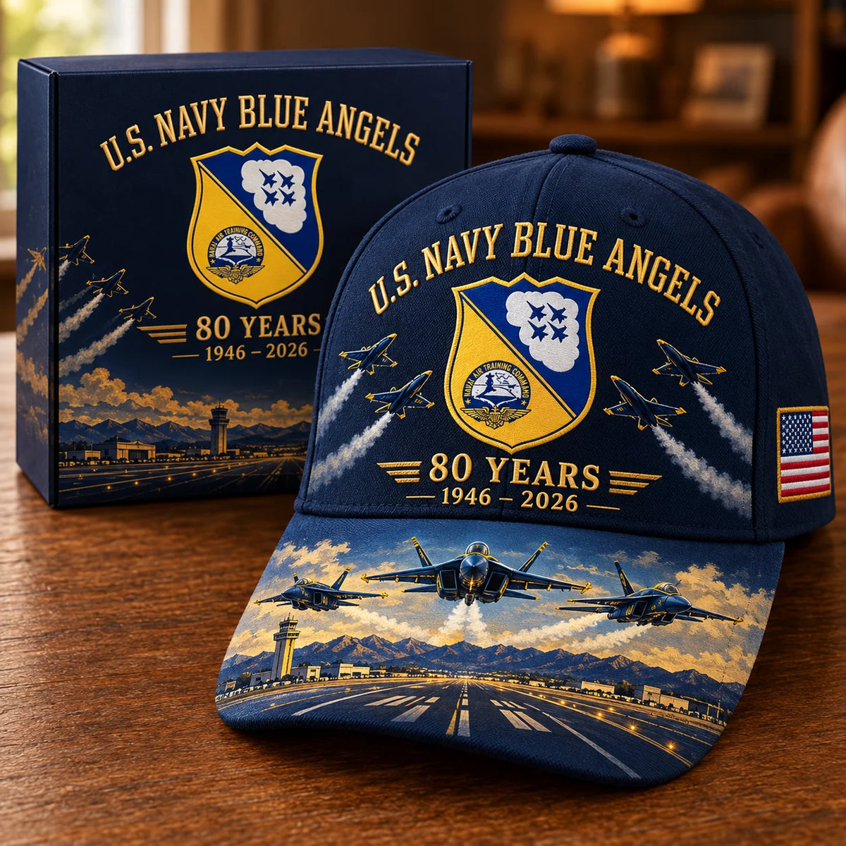 Cap 80th Anniversary Aviation Graphic Adjustable Fit