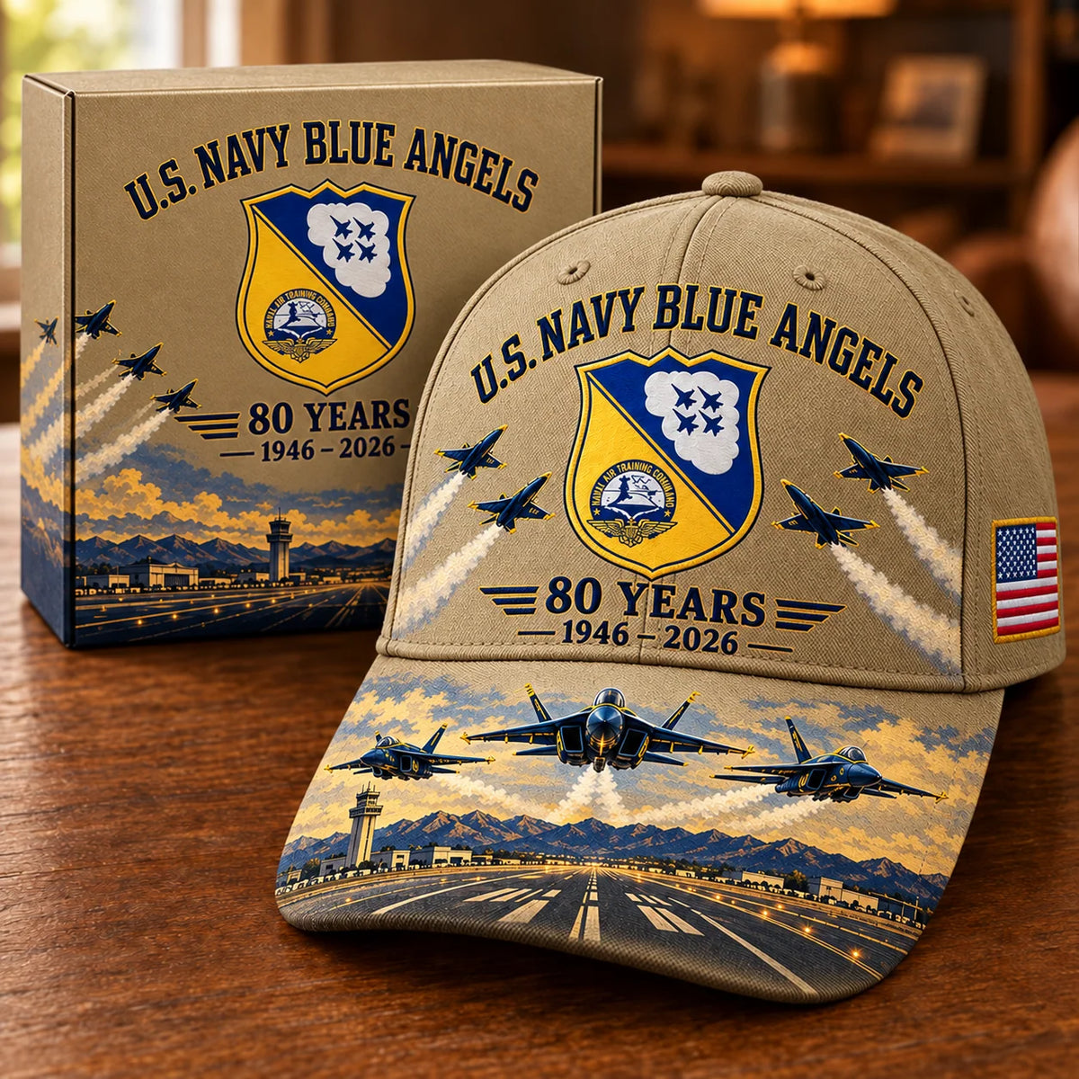 Cap 80th Anniversary Aviation Graphic Adjustable Fit