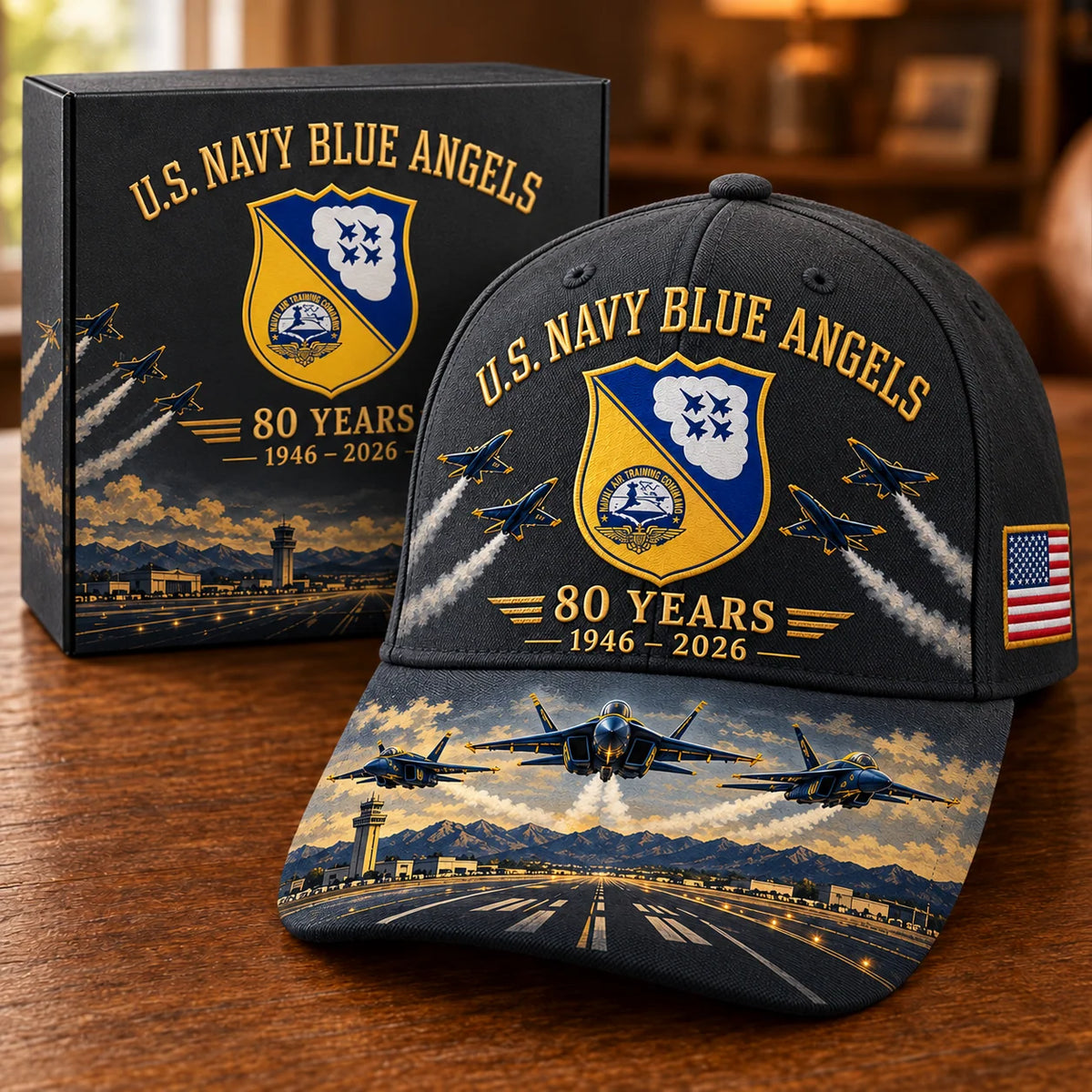 Cap 80th Anniversary Aviation Graphic Adjustable Fit