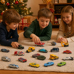 Car Advent Calendar 24 Die-Cast Toy Cars Christmas Countdown