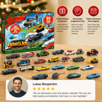 Car Advent Calendar 24 Die-Cast Toy Cars Christmas Countdown