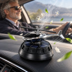 Car Air Freshener Solar-Powered Rotating Blades