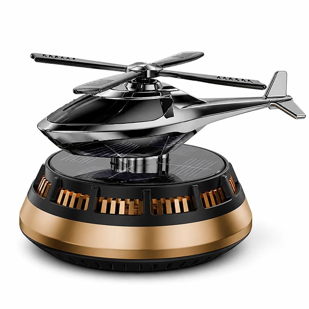 Car Air Freshener Solar-Powered Rotating Blades