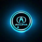 Car Coaster Set Multicolor LED Motion-Activated USB Rechargeable