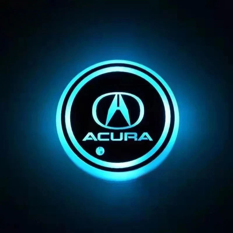 Car Coaster Set Multicolor LED Motion-Activated USB Rechargeable