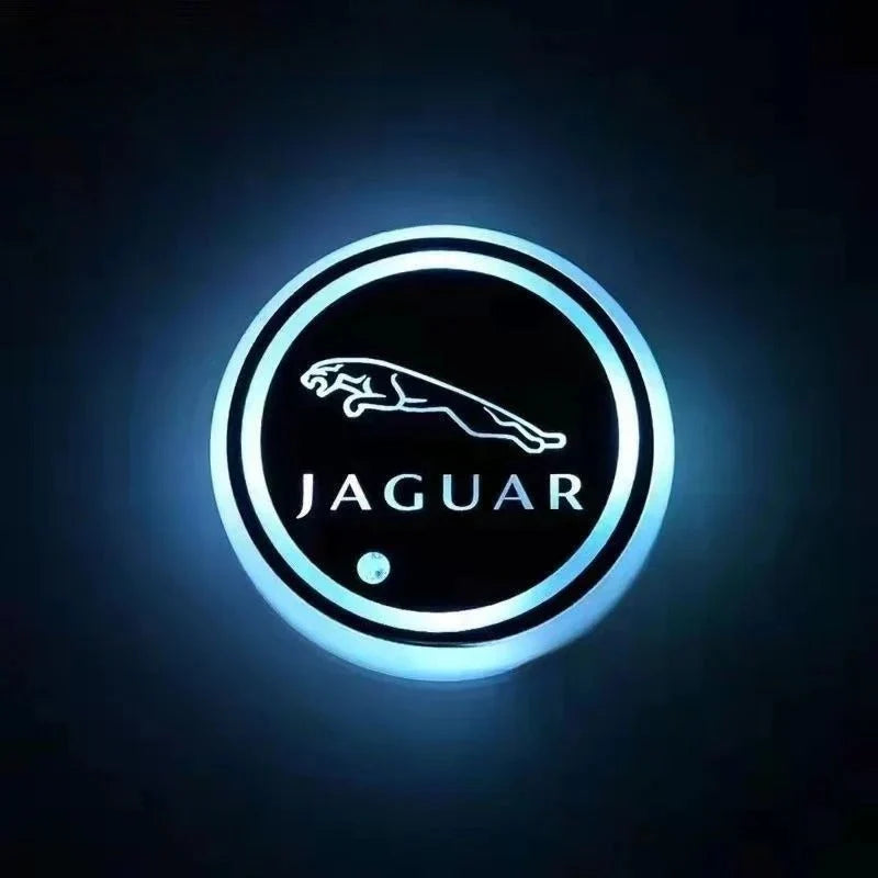 Car Coaster Set Multicolor LED Motion-Activated USB Rechargeable