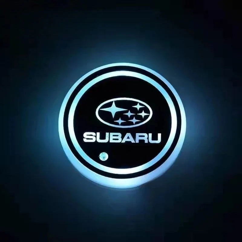Car Coaster Set Multicolor LED Motion-Activated USB Rechargeable