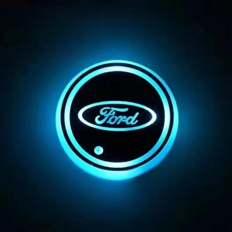 Car Coaster Set Multicolor LED Motion-Activated USB Rechargeable