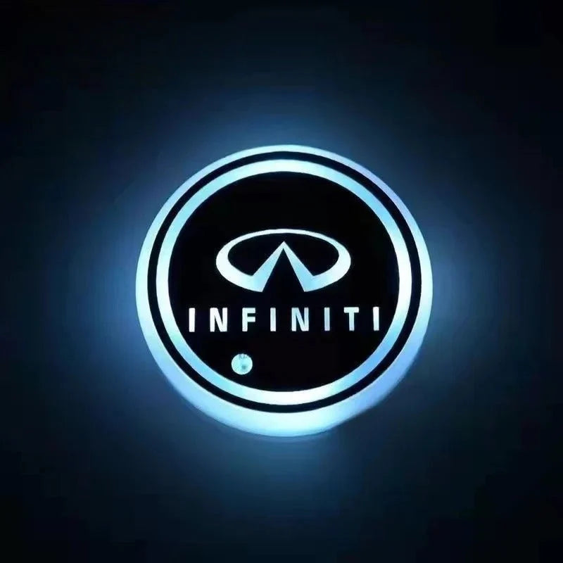 Car Coaster Set Multicolor LED Motion-Activated USB Rechargeable
