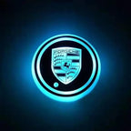 Car Coaster Set Multicolor LED Motion-Activated USB Rechargeable