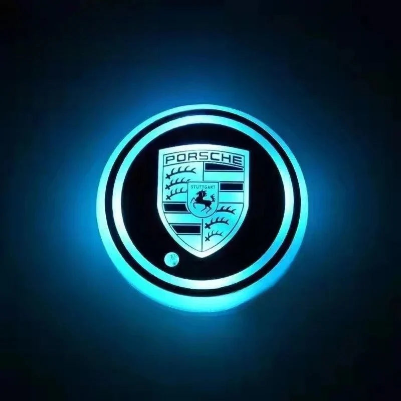 Car Coaster Set Multicolor LED Motion-Activated USB Rechargeable