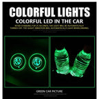 Car Coaster Set Multicolor LED Motion-Activated USB Rechargeable
