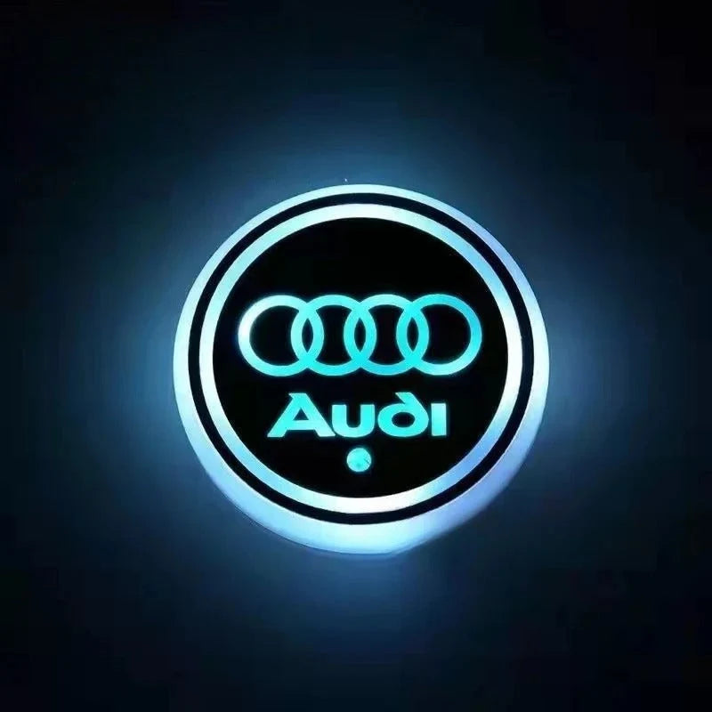 Car Coaster Set Multicolor LED Motion-Activated USB Rechargeable
