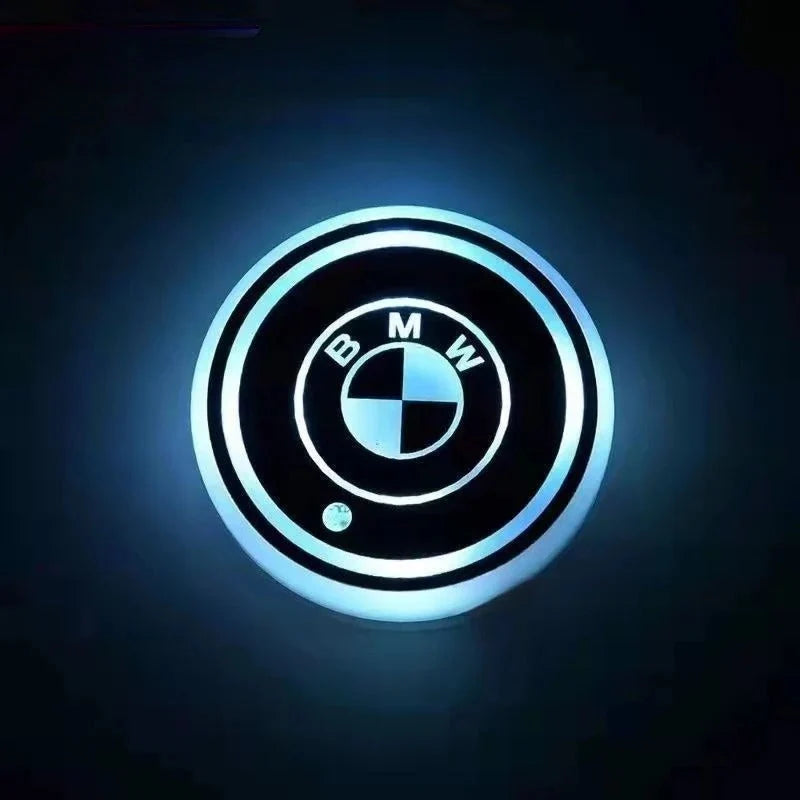 Car Coaster Set Multicolor LED Motion-Activated USB Rechargeable