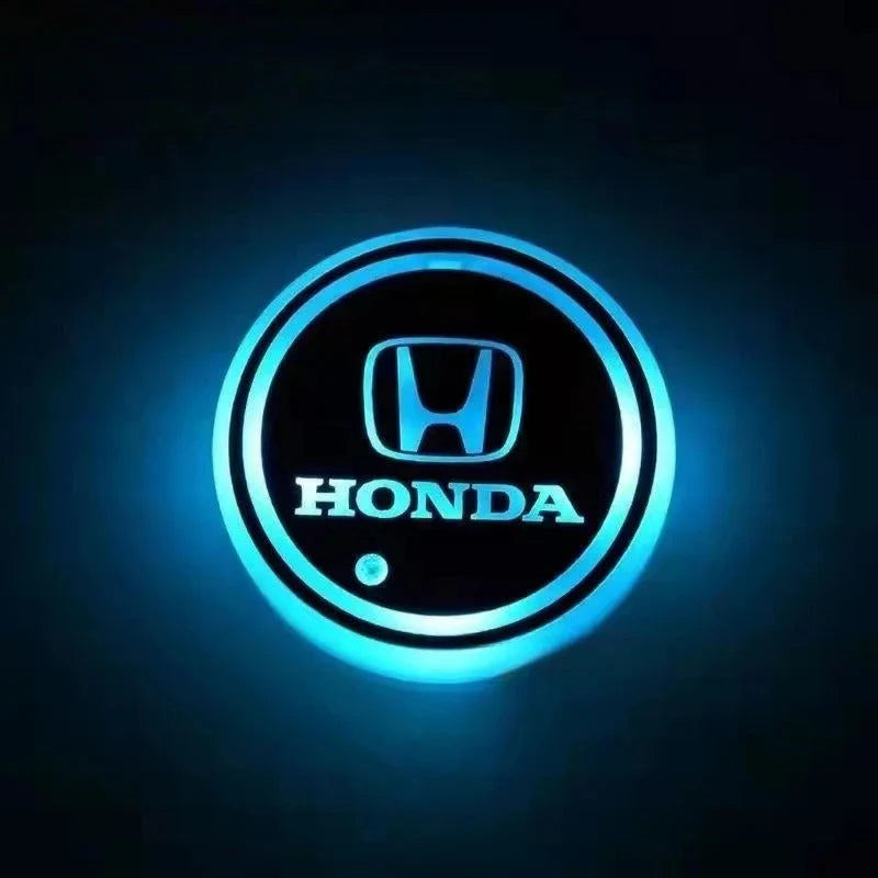 Car Coaster Set Multicolor LED Motion-Activated USB Rechargeable